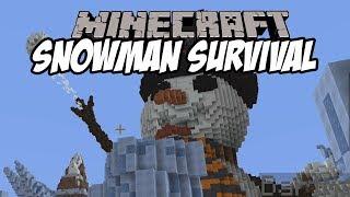 EVIL SNOWMAN!! Minecraft Survival