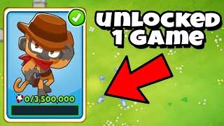 Unlocking the NEW Desperado Monkey in ONE Game! (BTD6 Update)