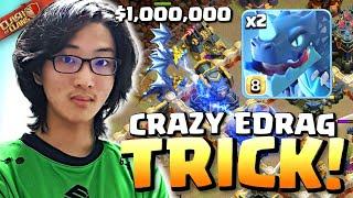 Spray’s EDRAG TRICK sets up INSANE NEW DRAGON attack in $1 MILLION June Qualifier! Clash of Clans