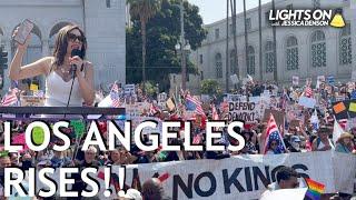 REMOVE TRUMP NOW! Jessica Denson Speaks to 200,000 at L.A. NO KINGS Protest