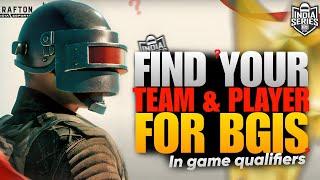 How to find a team & player in bgis-Make your bgmi team| Bgis 2024