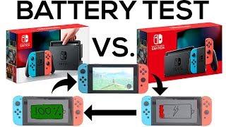 Battery Life and Charging Time of NEW Nintendo Switch V2 versus OLD V1 Switch