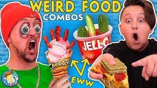 EATING WEIRD FOOD COMBINATIONS ~ What Taste Good/Bad? (FV FAMILY x INSTAGRAM FANS)