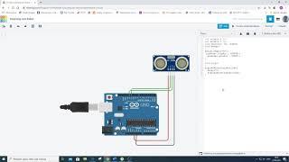 Tinkercad Урок №4 - Подключение Arduino Uno к ультразвуковому датчику #Tinkercad