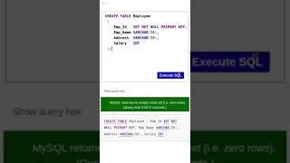 Creating tables in SQL