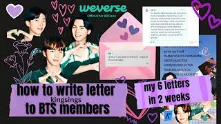 HOW TO WRITE [BTS FAN LETTER ] ON WEVERSE #btsfesta2023 #kingsings #btsarmy #jungkook #namjoon #BTS