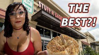 We found the BEST Bagels near Disney World Magic Kingdom  Stuff a Bagel Orlando food review