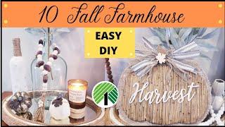 10 Gorgeous Fall 2020 DIYS|Dollar Tree Fall Farmhouse DIY|Creations by Favi