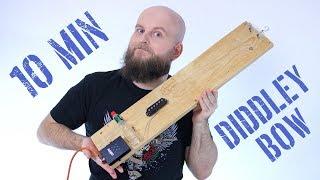 How To Make An Electric Diddley Bow In 10 Minutes - DIY Single-Stringed Slide Guitar for Blues