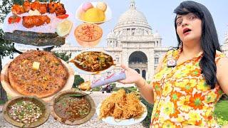 Living on FAMOUS Food for 24 Hours Challenge | Kolkata Food Challenge