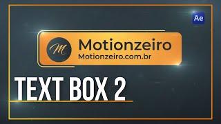 TUTORIAL TEXT BOX 2  I  AFTER EFFECTS  I  PT-BR