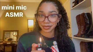 ASMR w/ mini mic on a candy cane.. I'M BACK!!!!!