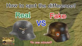 Tutorial Tuesday - How to spot the difference between german helmets and a fake or restored ones!