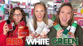 $100 RED ️ VS WHITE  VS GREEN  ULTA BEAUTY SHOPPING CHALLENGE