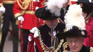 Sir Tony Blair attends Garter ceremony with Royals