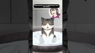 My Grandma Treats Her Cat Like Family! #cat #animation #animals