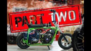 Custom Doodlebug Minibike Build: INSANE Green Makeover! (Part 2)