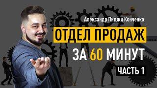 Отдел продаж за 60 минут. Часть 1. Общая структура отдела продаж. Мотивация отдела продаж. Кадры.