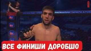 Все финиши Доробшо Наботова до UFC, All finishes Dorobsho