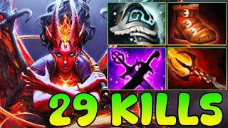 29 Kills QOP Dota 2 Mid Lane Beast - Best Queen Of Pain Dota 2 Pro Gameplay Guide Build 7.37