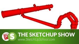 Pipe Layout with 3Skeng for Sketchup | SketchUp Show #69 (Tutorial)