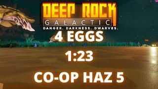 4 EGG CO-OP SPEEDRUN 1:23 | DEEP ROCK GALACTIC