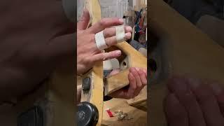 Repairing a wooden bike