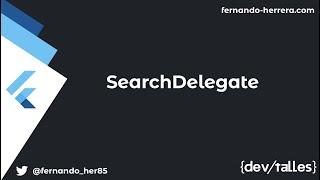 Flutter - SearchDelegate