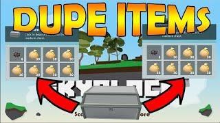 NEW ROBLOX SKYBLOCK DUPLICATION GLITCH INFINITE ITEMS!! Easy and Solo(Roblox)