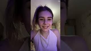 Russian girl so cute live BIGO play with her lovely dog and Answer question of her Fan also