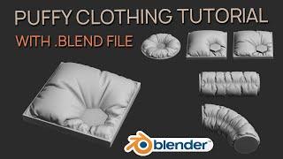 Puffy Cloth Tutorial | Blender 2.8 | FREE .blend file