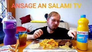 Buletten mit Pommes / Milchschnitte Pfirsich im Test / Ansage an SALAMI TV / MUKBANG