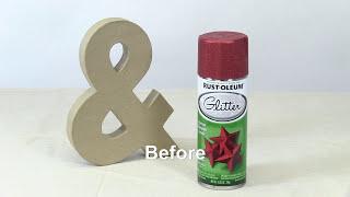 Rust-Oleum How To: Speciality Glitter Paint