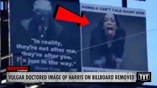 Billboard Displays VULGAR Attack On Harris Using Fake Image