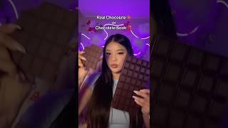 Real Chocolate  or Chocolate Book  #asmr #shorts