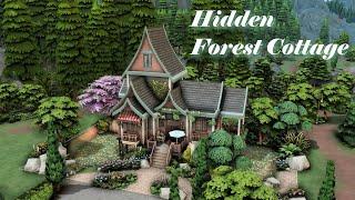 Hidden Forest Cottage with CRYSTAL CREATIONS + BASE GAME [NOCC] [STOP MOTION] THE SIMS4 #thesims4