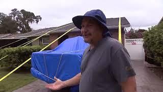 Man Straps Down His Home as Milton Arrives in Florida