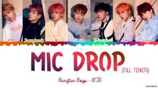 [Full Length Edition] BTS - MIC DROP (Steve Aoki Remix) Lyrics [Color Coded Han_Rom_Eng]