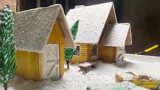 DIY Winter House Using Wood Sticks | DIY Christmas House