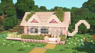 [Minecraft] How to Build a Cherry Blossom Cat House / Tutorial