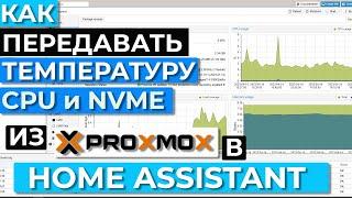 Три способа передать из Proxmox температуру CPU и NVME в Home Assistant.