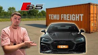 REBUILDING & MODIFYING MY WRECKED AUDI S5 WITH PARTS FROM TEMU!