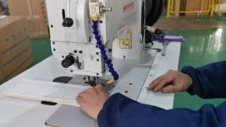 Heavy duty industrial sewing machine for stitching 10mm wood board