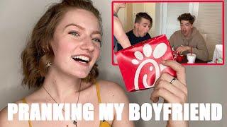 PRANKED MY BOYFRIEND (with Chick-Fil-A) | Elyssa Joy