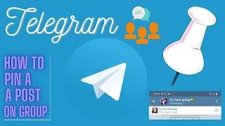 how to pin a post on telegram app - Telegram tips & tricks