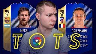 КОМАНДА СЕЗОНА ИЗ ИГРОКОВ ЛА ЛИГИ ( TOTS ) В FIFA 18 l МЕССИ, ОБЛАК, КРОСС