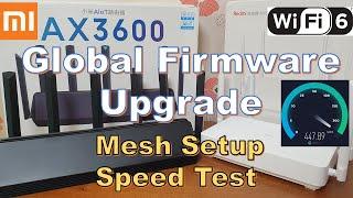 Xiaomi AX3600 Router Global English Firmware Download & Install Wi-Fi 6 Mesh