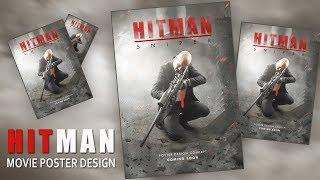 Create an Action Movie Poster Design | Hit Man | Photoshop