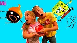 Funny video game CHUCHEL Family plays video for children LetsPlay by kids