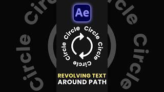 Text Revolve Around A Custom Path In After Effects